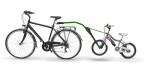 Прицепное устройство детского велосипеда к взрослому Peruzzo Trail Angel (Зеленый)