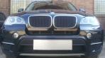 Защита радиатора Премиум для BMW X5 (E70)/X6 (E71) Черная