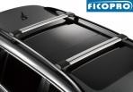 Автобагажник на рейлинги FicoPro R56 серый