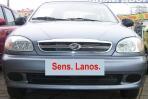 Защитная решетка радиатора Chevrolet Lanos, Sens, Chance (Шевроле Ланос,Сенс,Шанс) низ черная